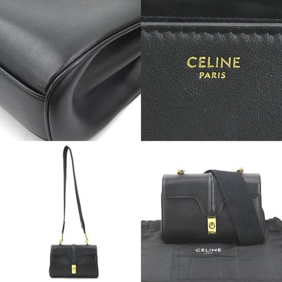 CELINE Black Leather Shoulder Bag - Picture 5 of 5